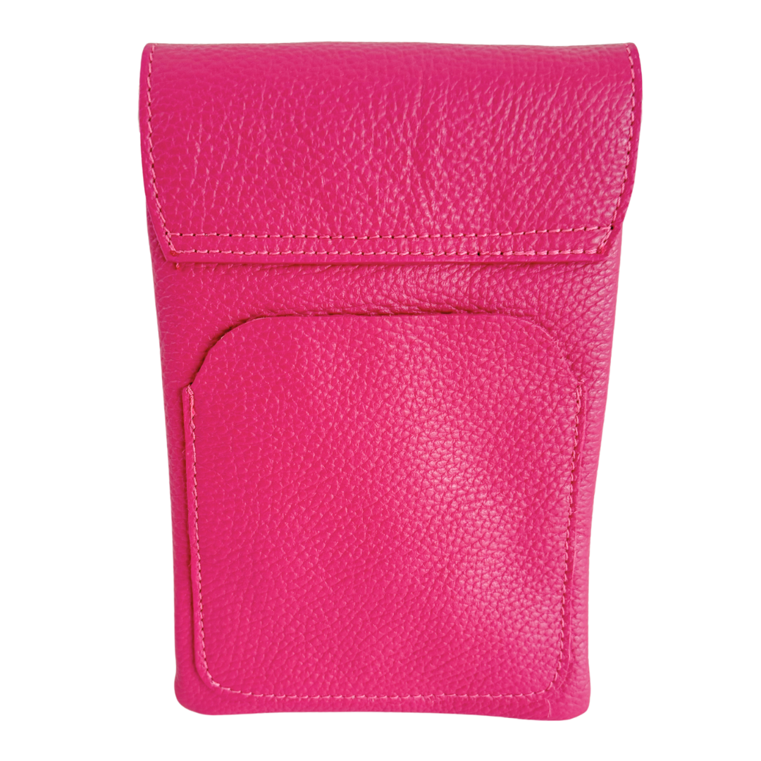 Handytasche Maike (Leder) 2 Fächer | Grasgrün