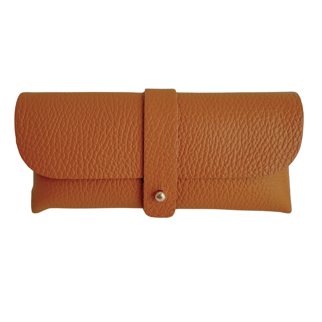 Brillenetui Leder Camel