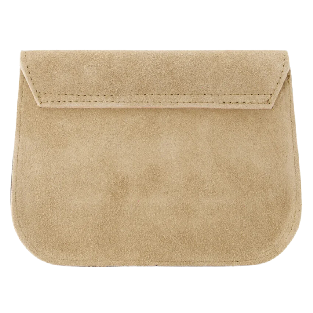 Shoulder bag Rimke Suede | Light Taupe
