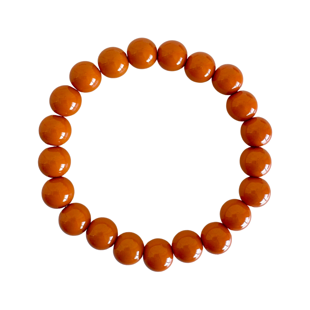 Bold Beads Armband | Cinnamon - 10 mm