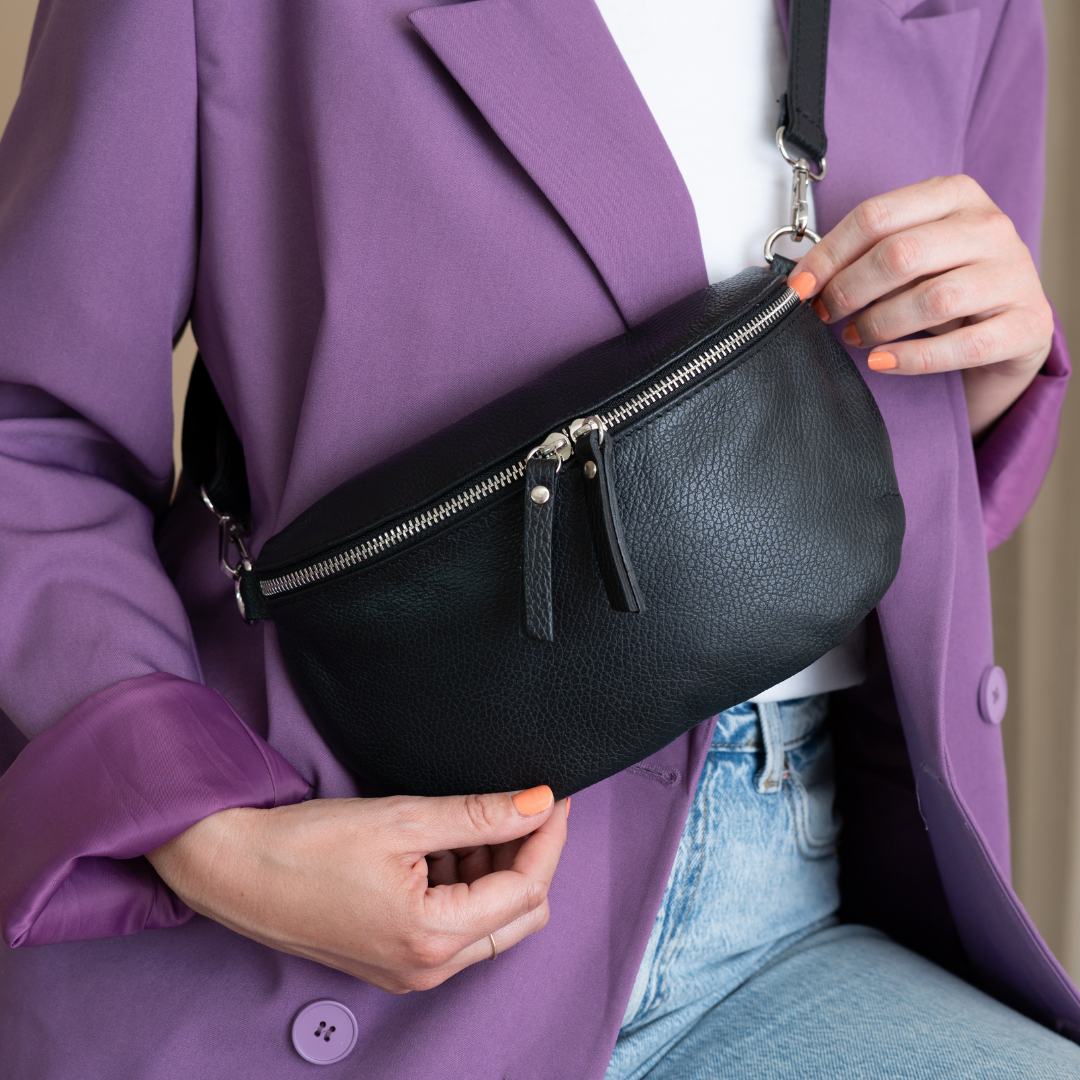 Gürteltasche-Umhängetasche Janne | Schwarz