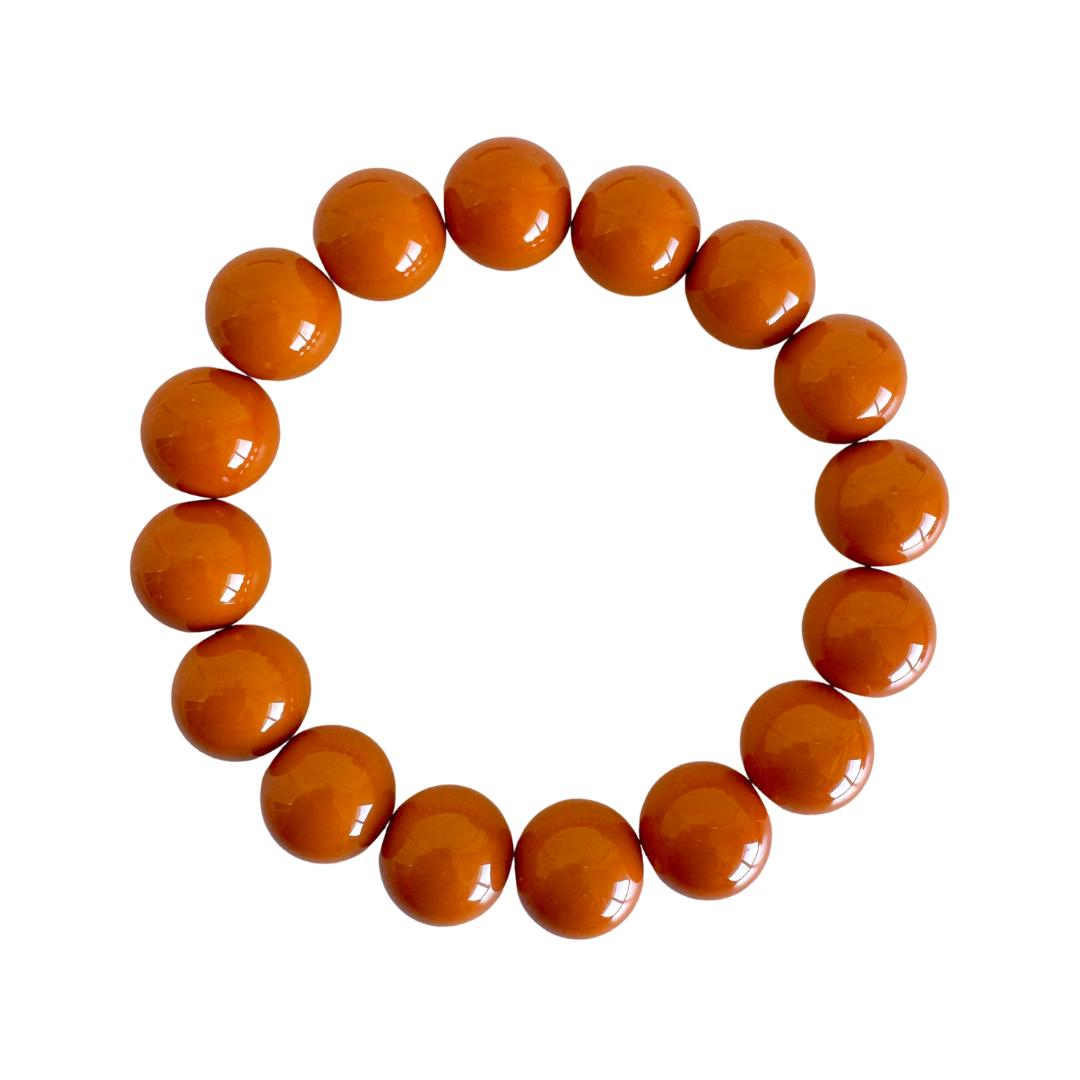 Bold Beads Armband | Cinnamon - 14 mm