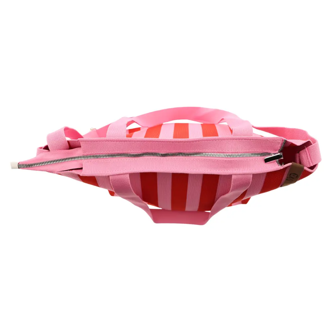 SALE | Tas Mara | Streep Roze-Koraal