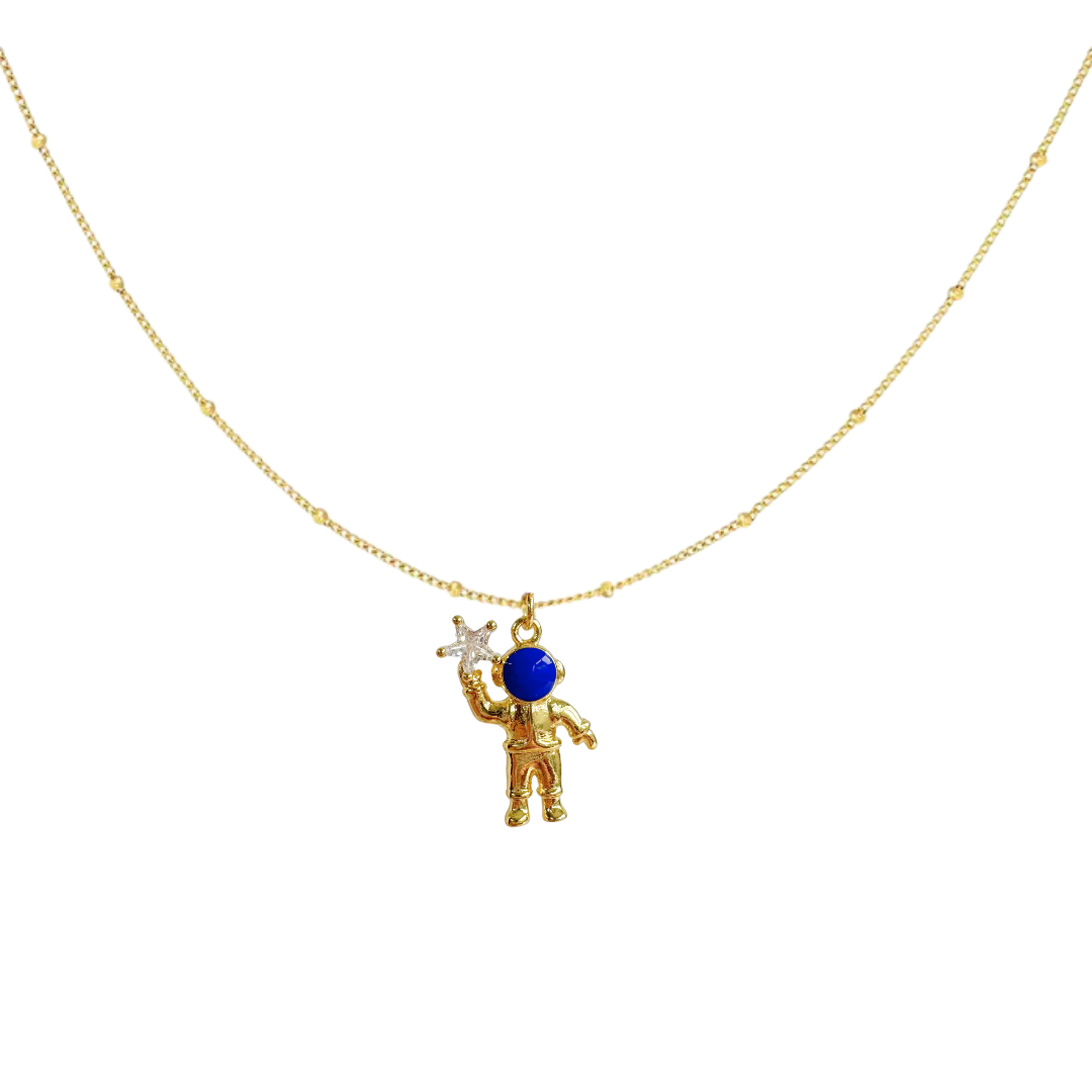 Spaceman Necklace | Blue