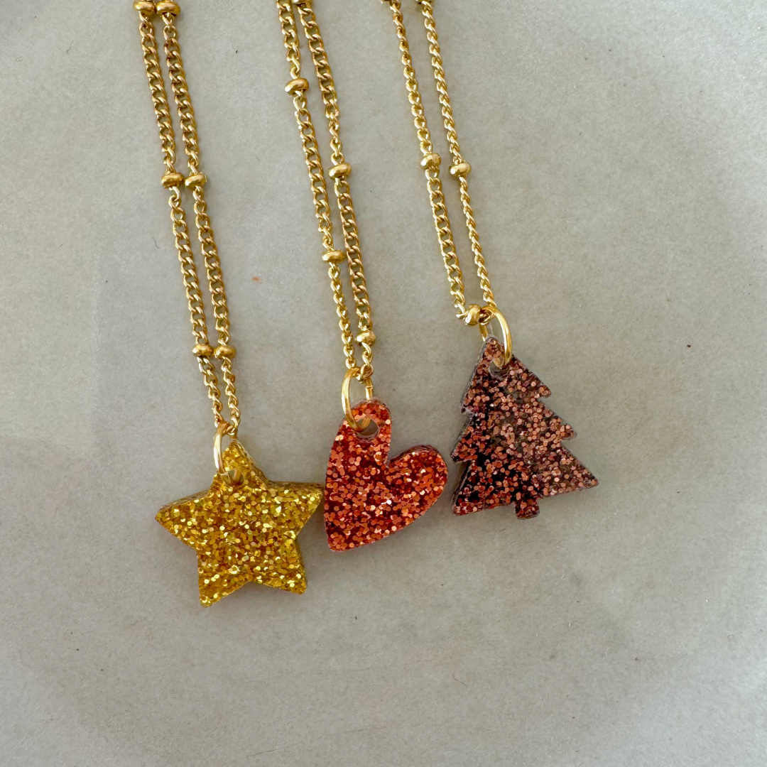 Ketting Lume Charms Festive | Heart - Copper