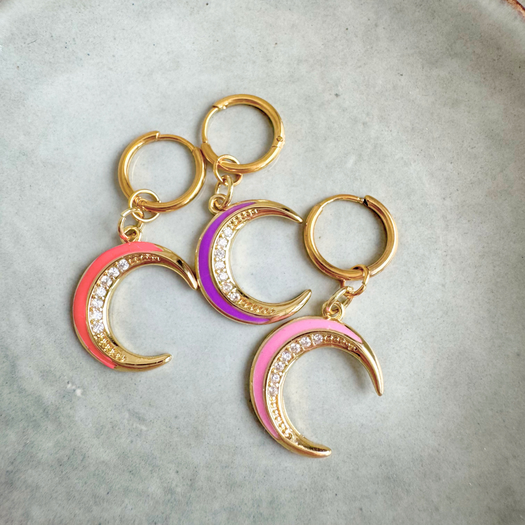 Single Earring Moon Lila