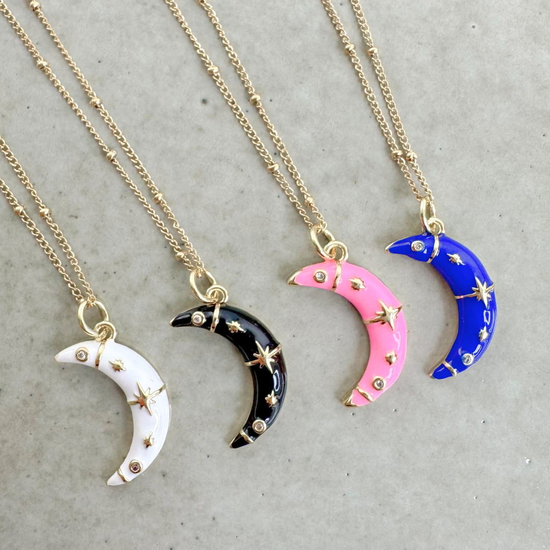 Necklace Moon | Blue