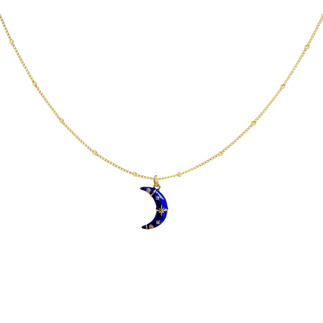 Necklace Moon | Blue