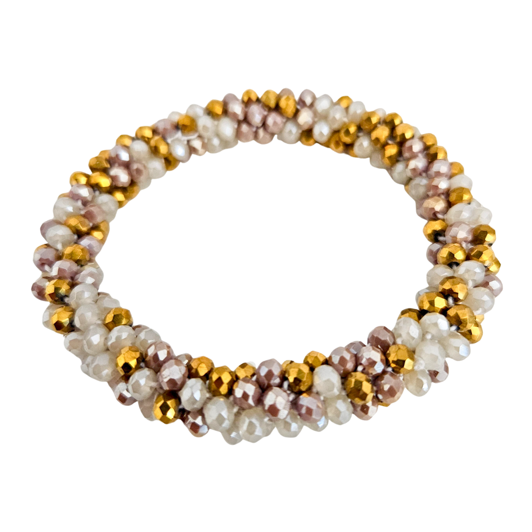 Facet Rol Armband | Gold Mix