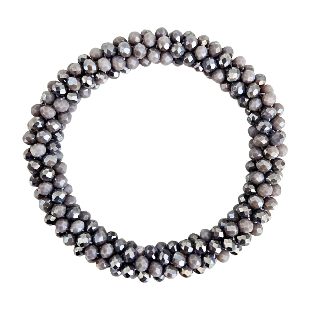 Facet Rol Armband | Grey