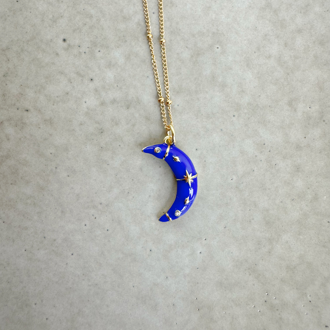 Necklace Moon | Blue