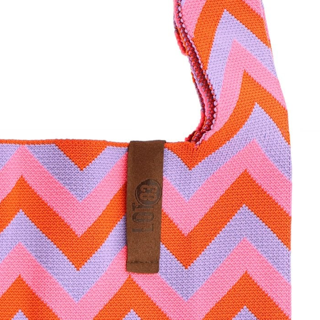 Tas Loïs | Zig Zag Lila-Roze-Rood
