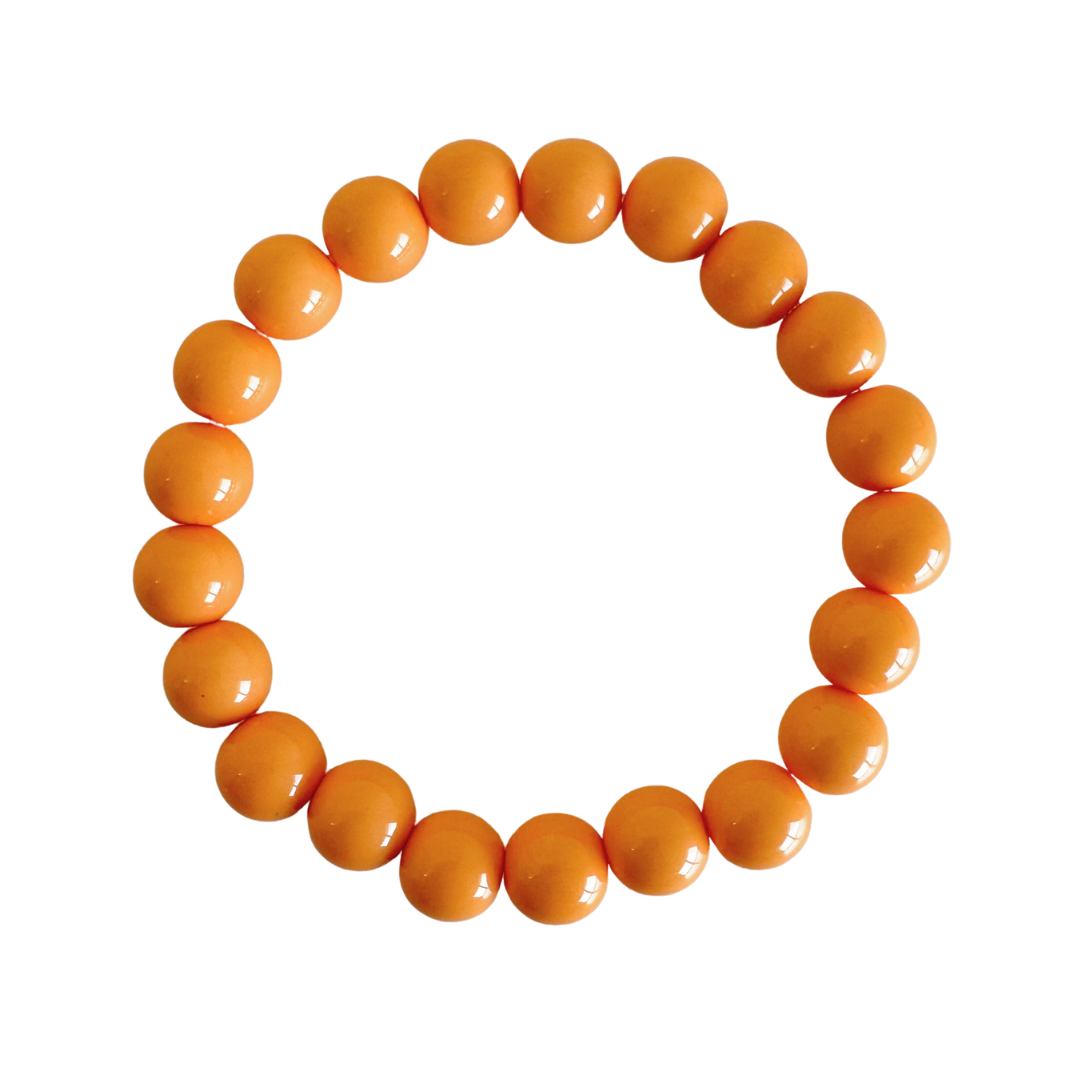 Bold Beads Armband | Apricot - 10 mm