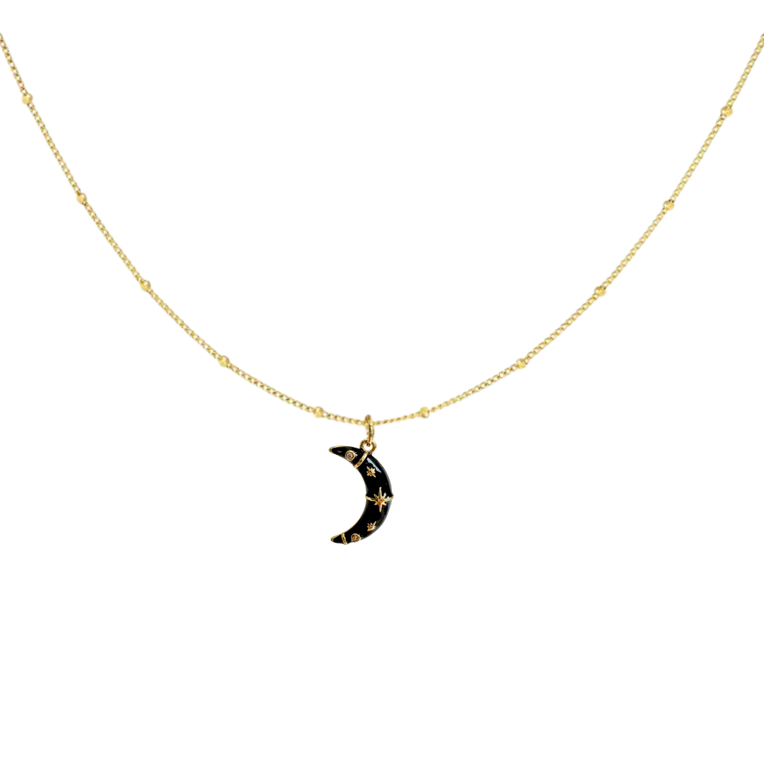Necklace Moon | Black