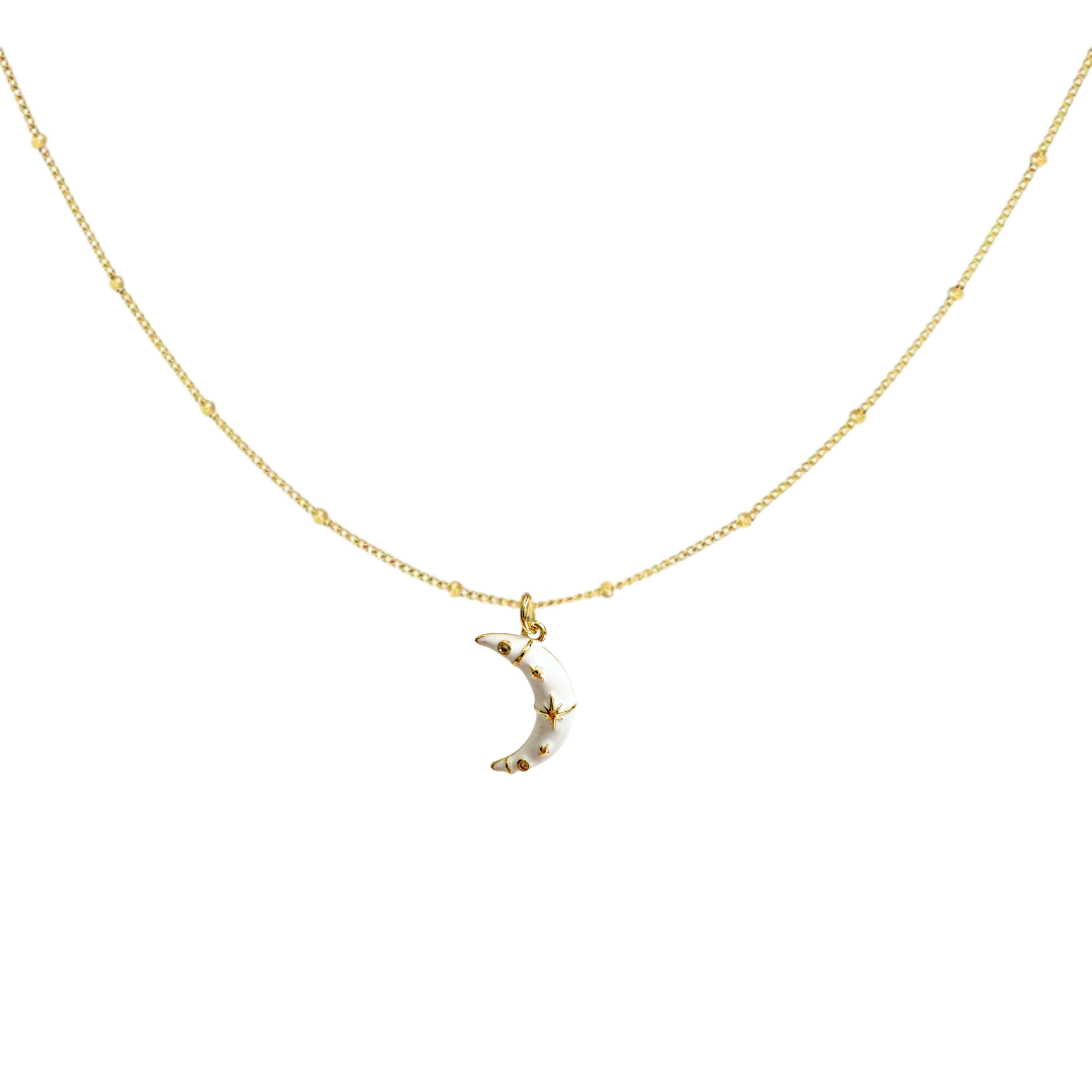 Necklace Moon | White
