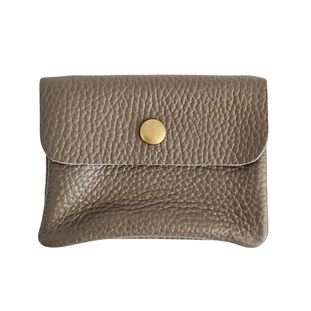 Leather wallet | Taupe