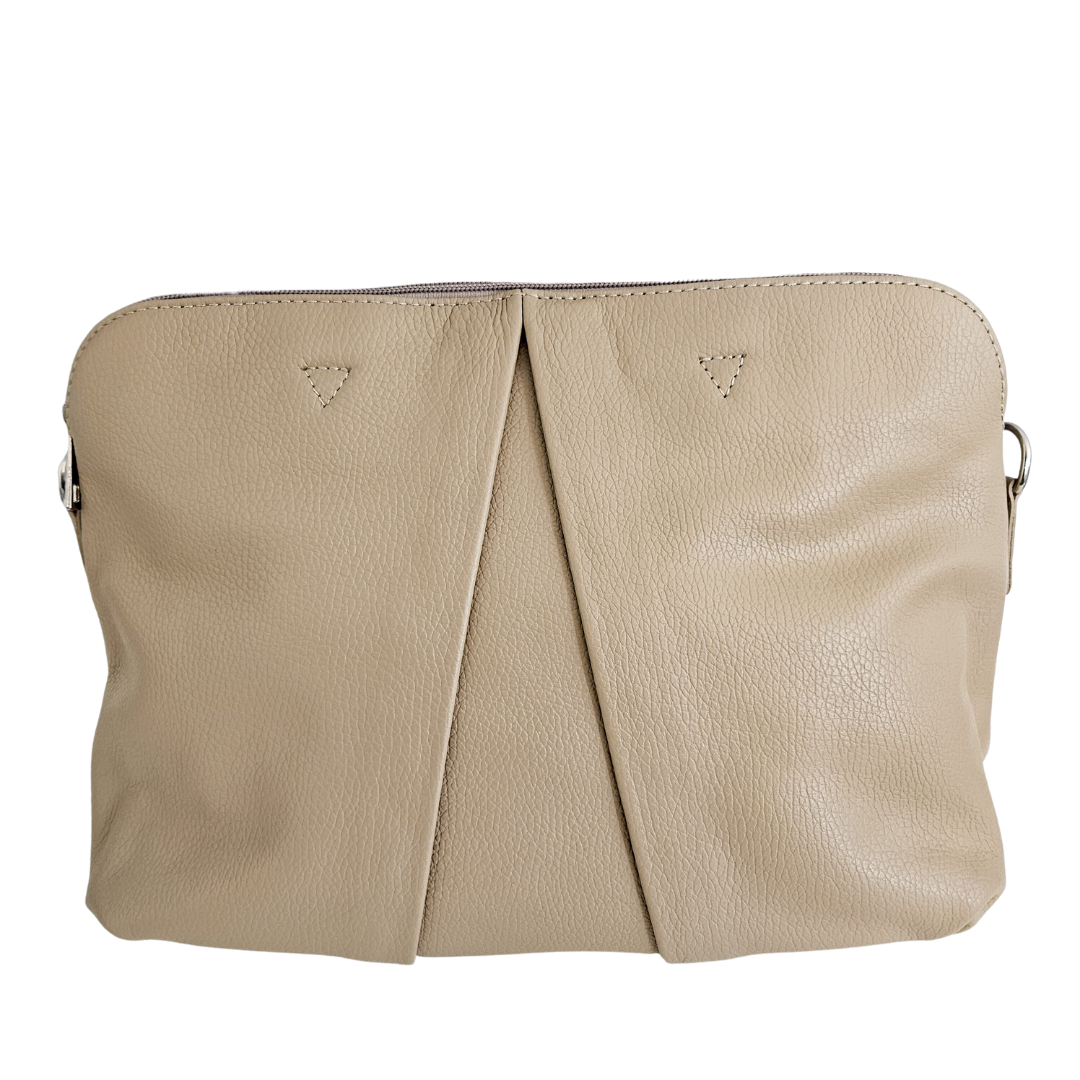 Hand- / Schoudertas Dione | Licht Taupe