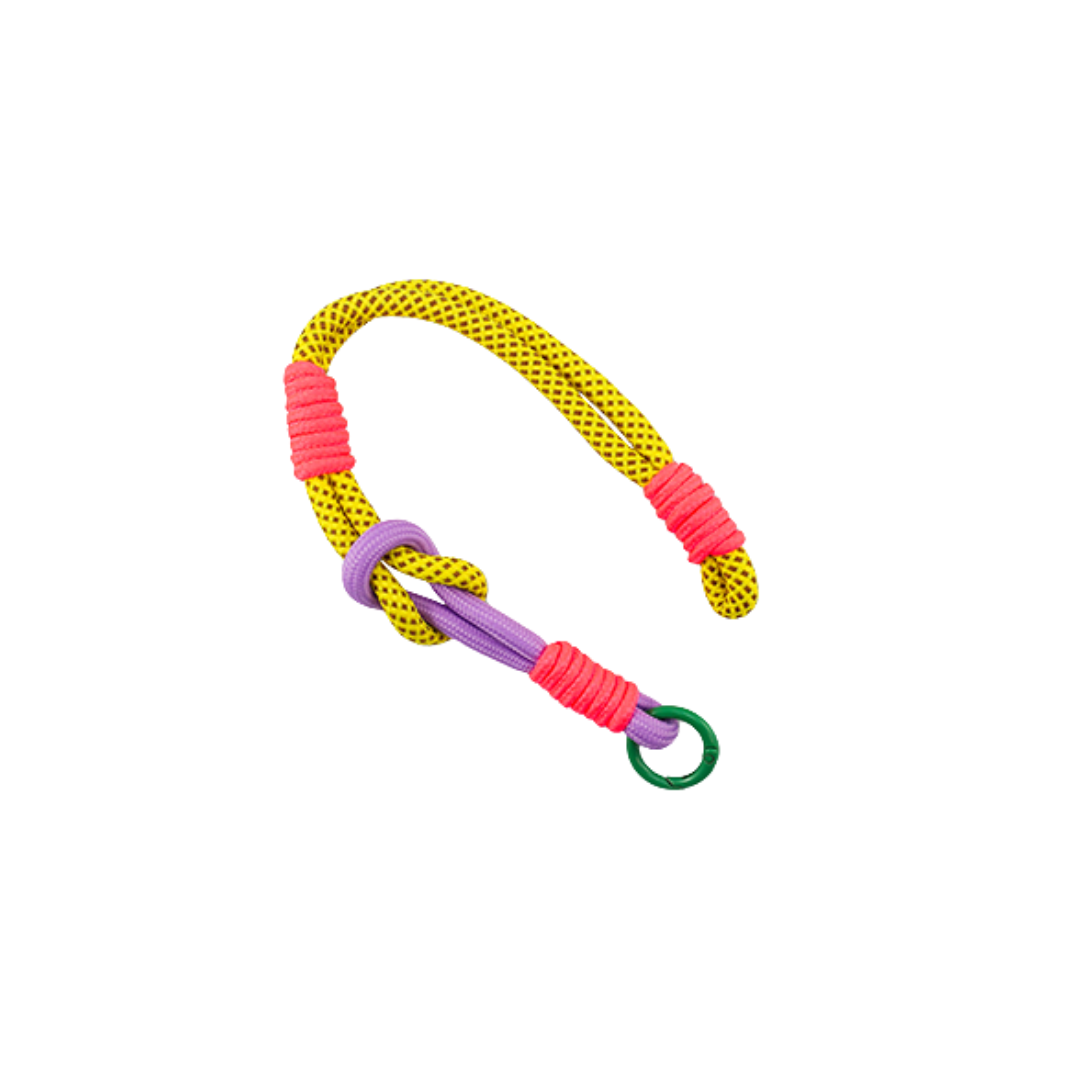 Telefoonkoord Kort | Geel-Fuchsia-Lila