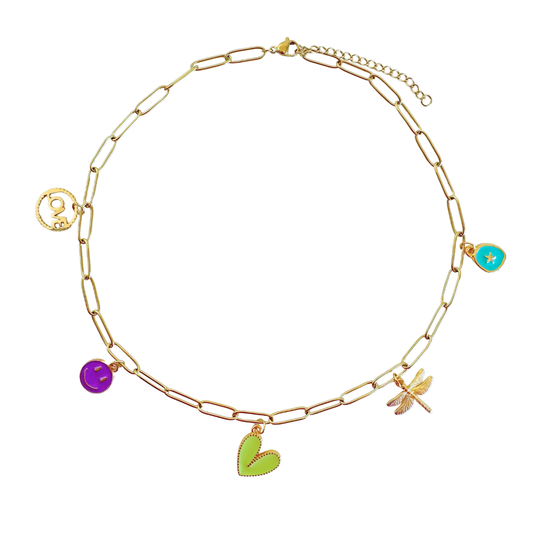 Gliederkette mit Charms | Mond