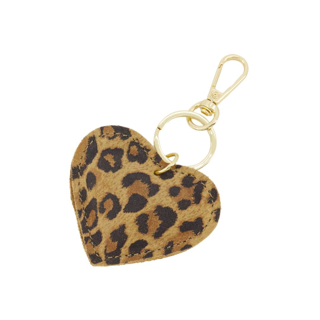 Sleutelhanger Hart Leer | Suède Panter