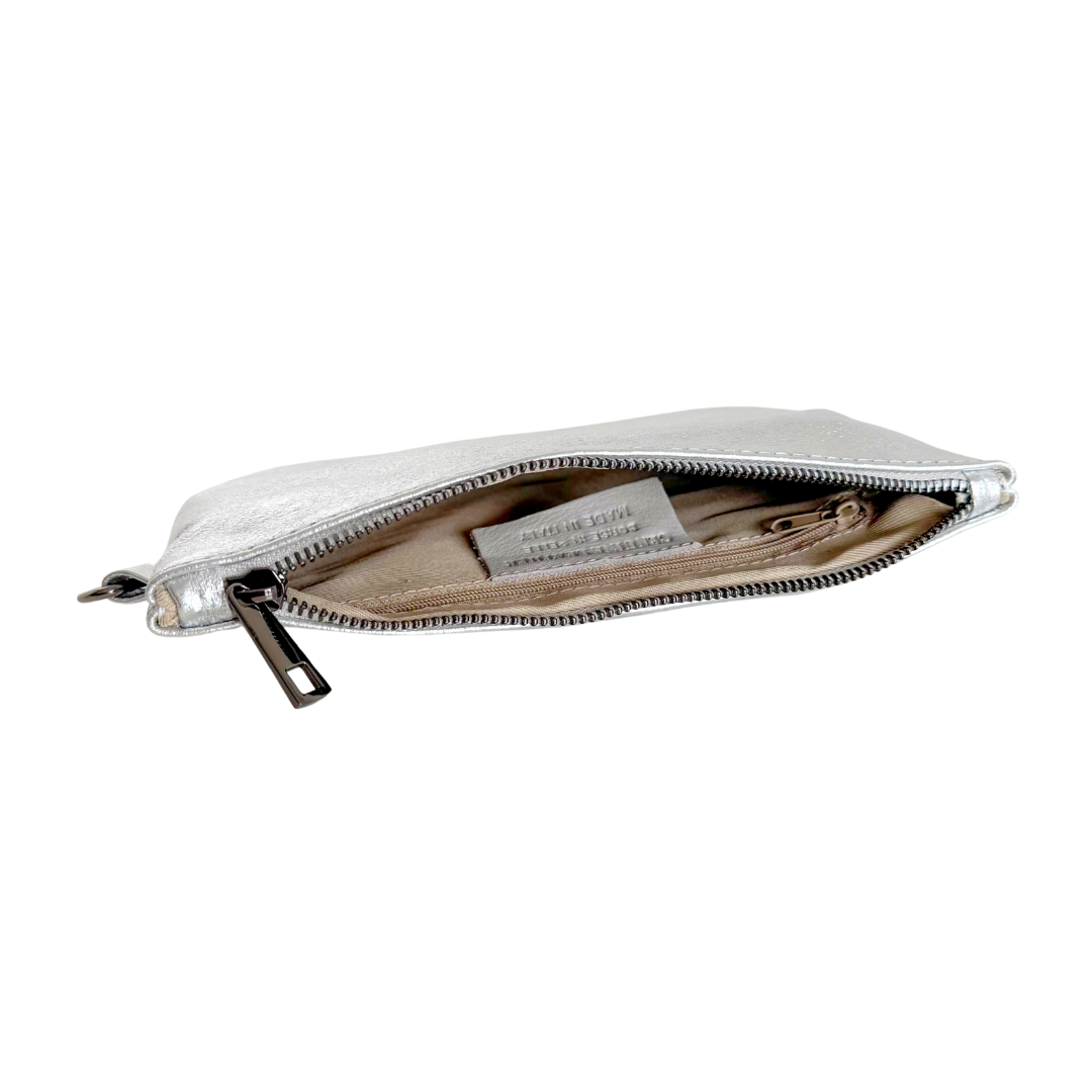 Schoudertas/Clutch Niene | Zilver