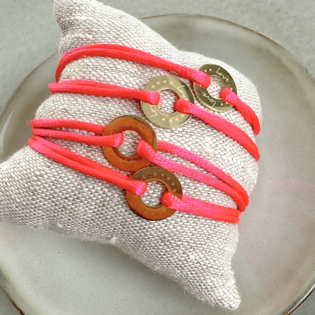 Armbandje Cartier Knoop | Neon Roze