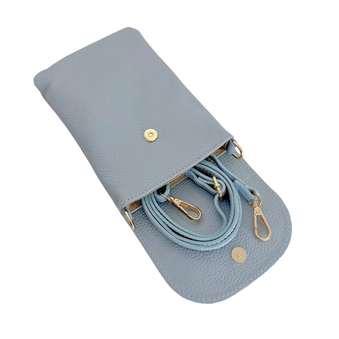 Handytasche Maike (Leder) 2 Fächer | Grasgrün