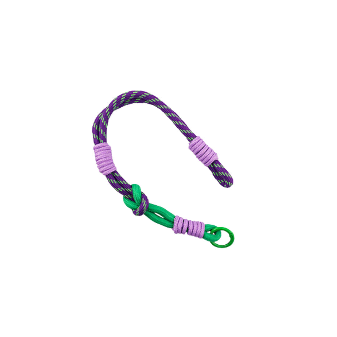 Telefonkabel kurz | Fuchsia-Türkis