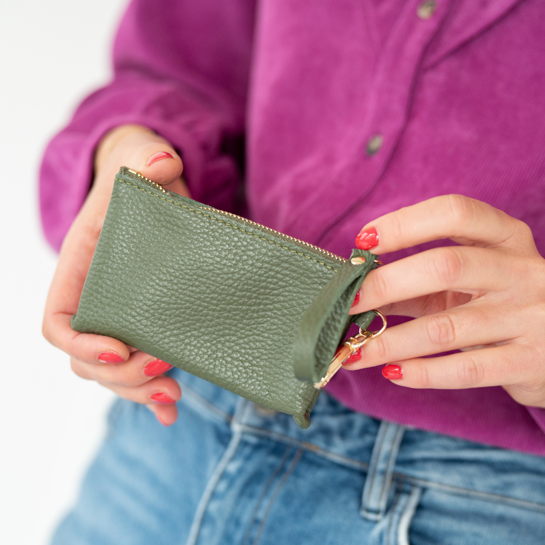 Etui Sleutelhanger Lus | Olijfgroen