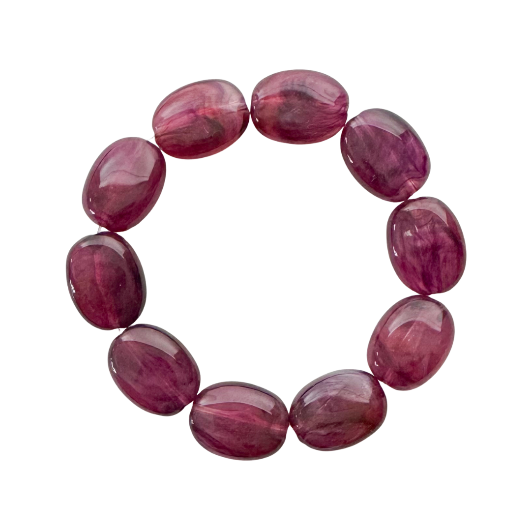 Bold Chunks Armband | Grape