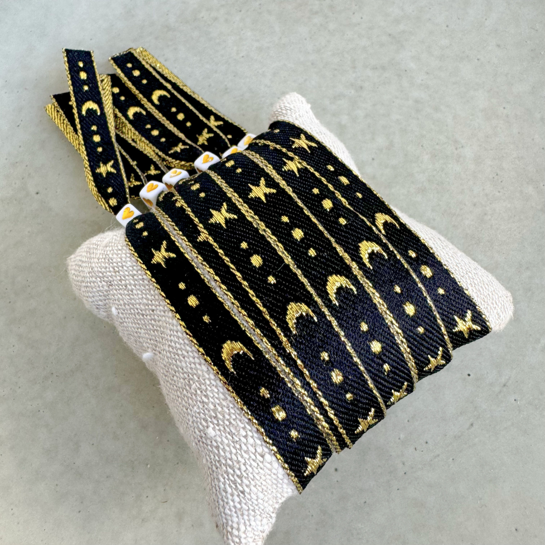 Lint Armbandje Star & Moon