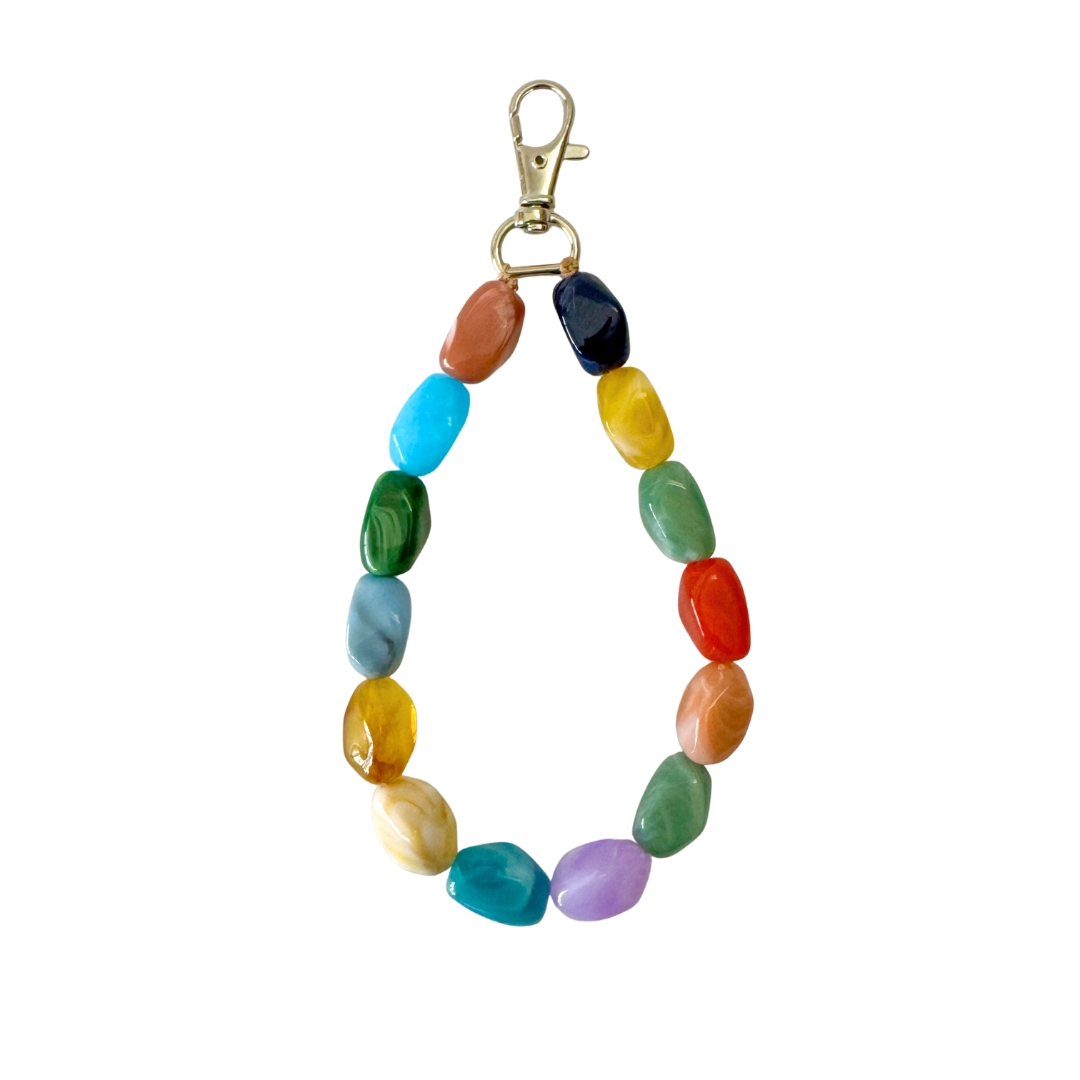 Telefonkabel gedreht kurz | Rosa Blau