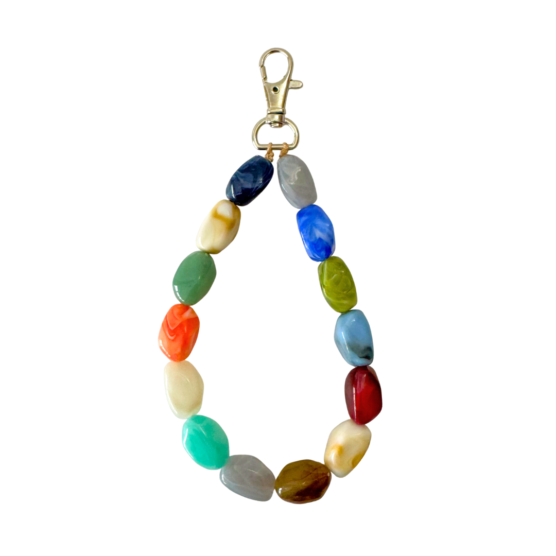 Telefonkabel gedreht kurz | Rosa Blau