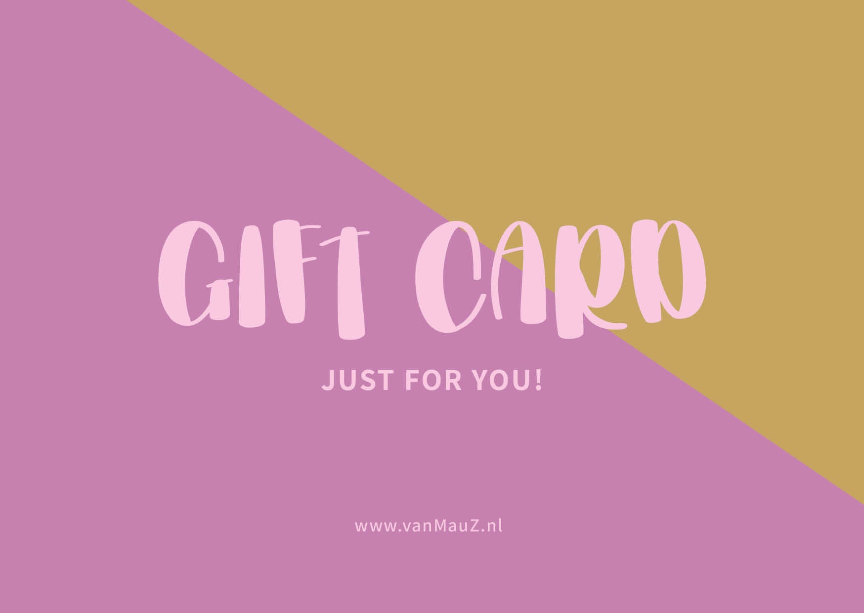 vanMauZ gift voucher | Digital