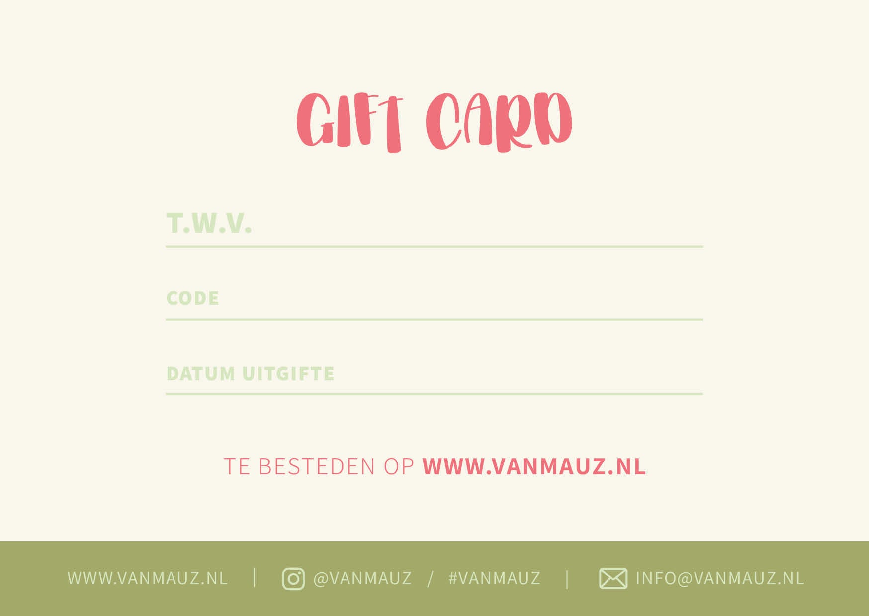 vanMauZ Gift Voucher | Happy B Day!