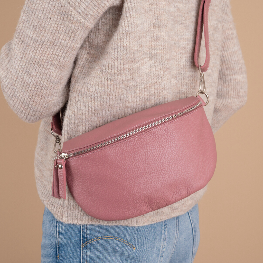 Heuptas-Schoudertas Janne | Oud Roze