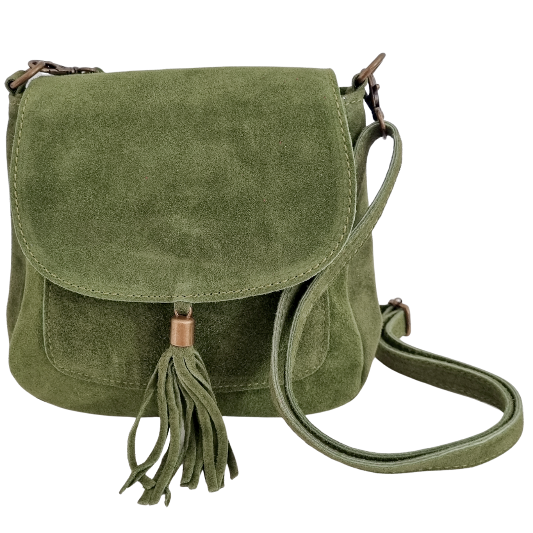 Schoudertas Lieve | Olijfgroen