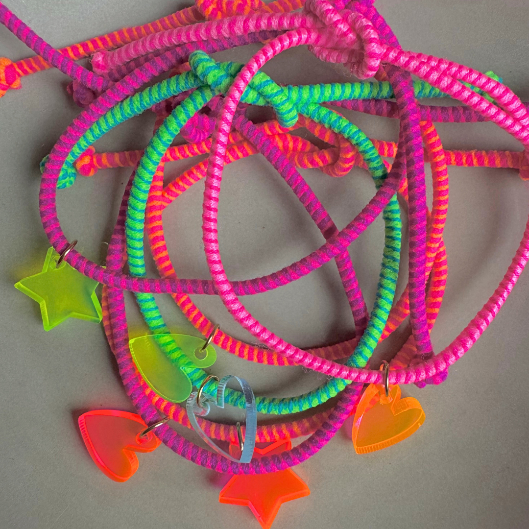 Armband Lume Charms Fizz | Hart - Neon Blue