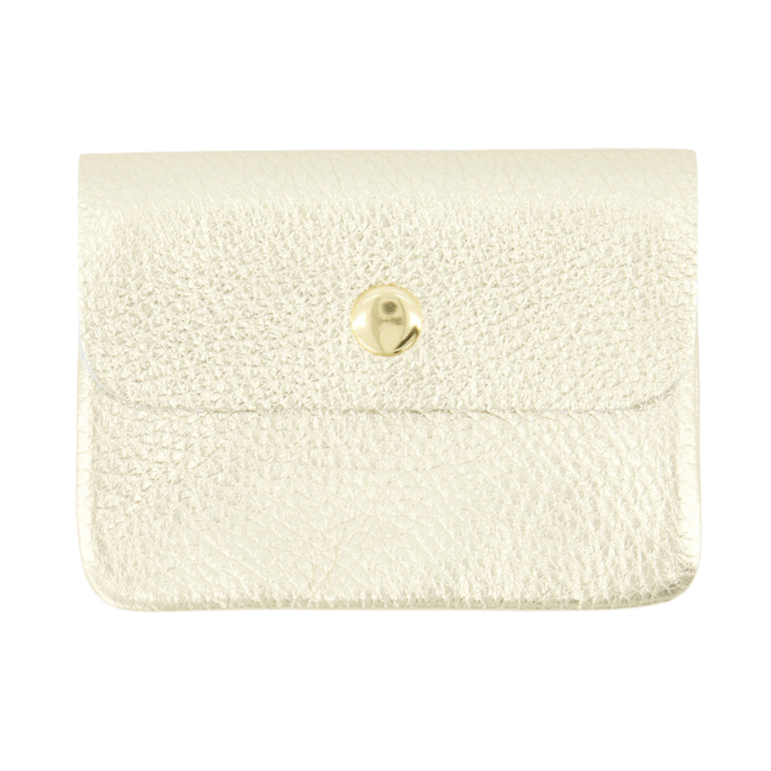 Leather wallet | Rose Metallic