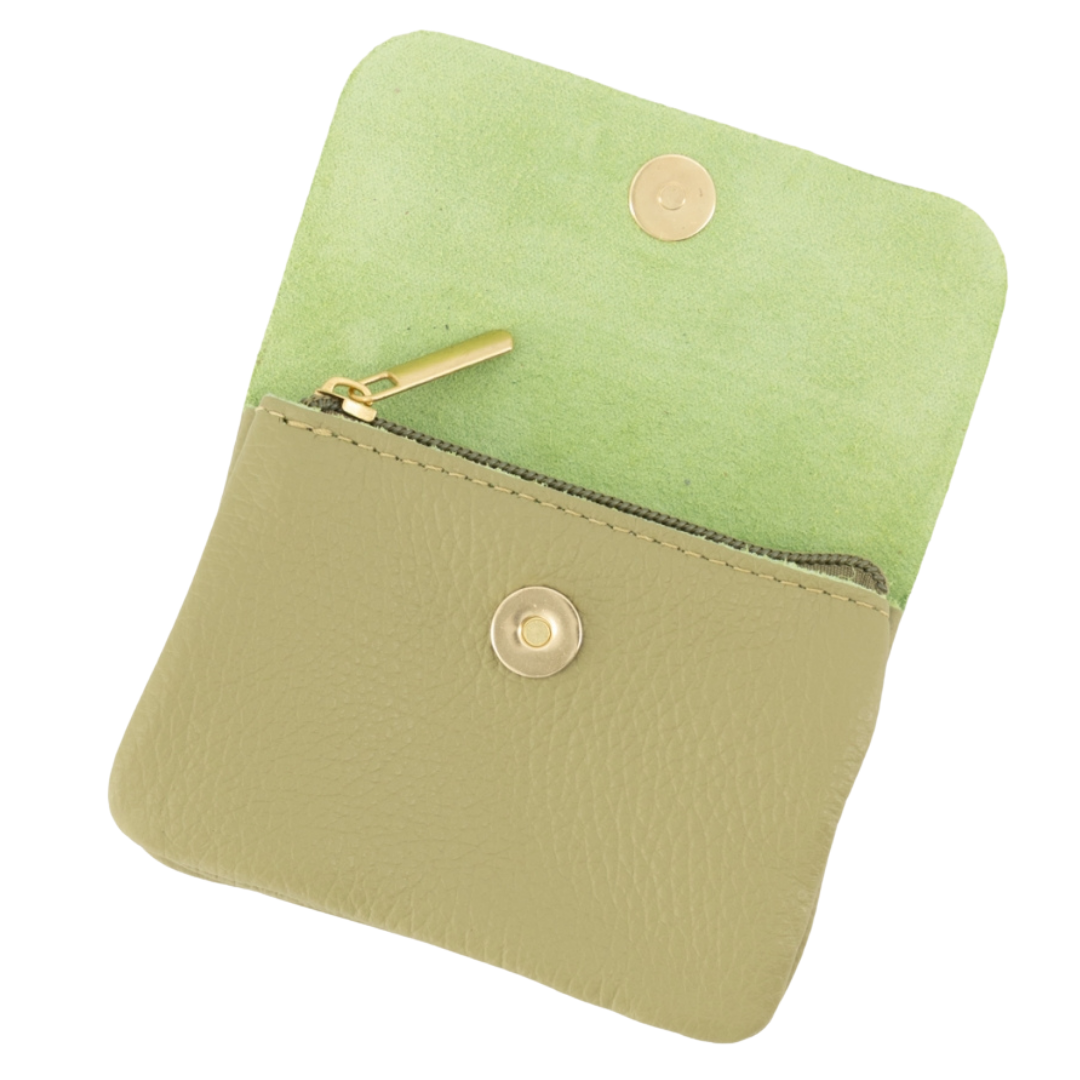 Leder Portemonneetje Sanne | Matcha