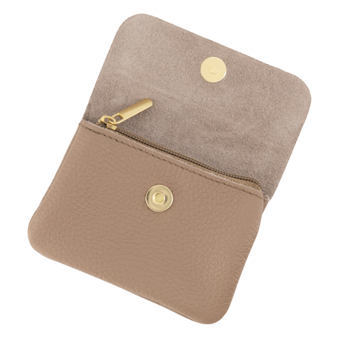 Leather wallet | Rose Metallic