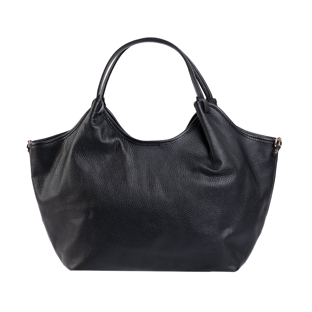 Leder Shopper Sare | Zwart
