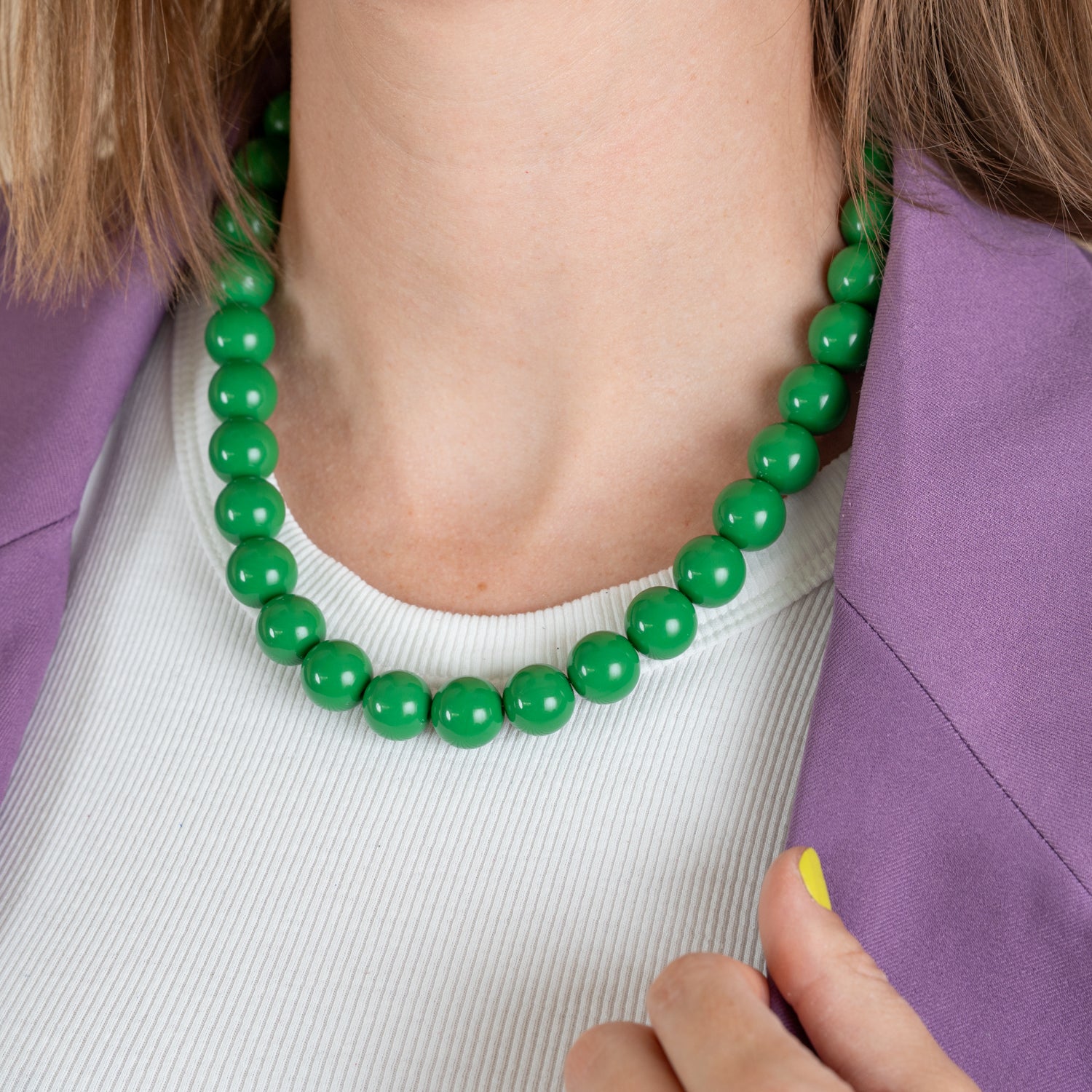 Bold Beads Ketting | Spruce - 14 mm