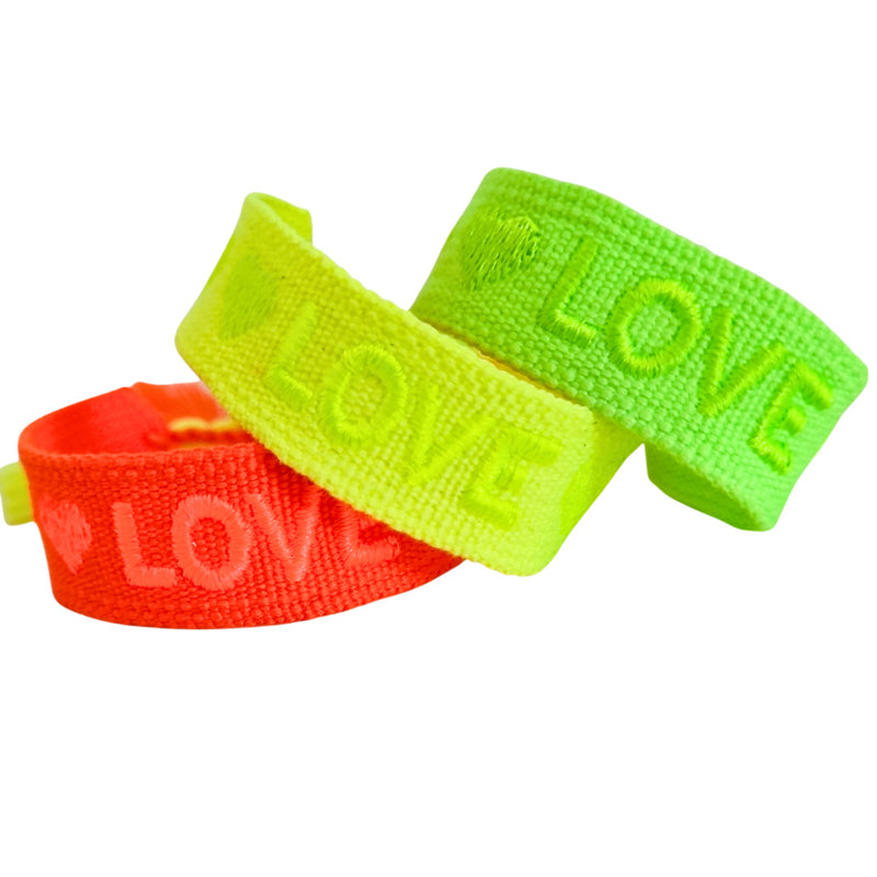 Ibiza Woven Love Neon Oranje