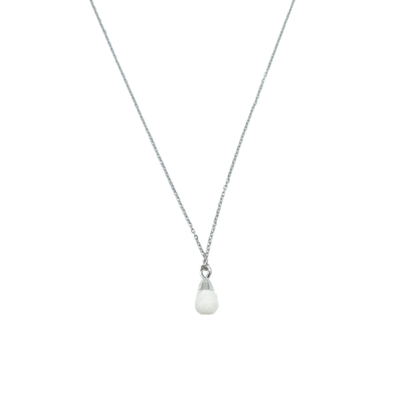 Ketting Druppel Marmer | Zilver