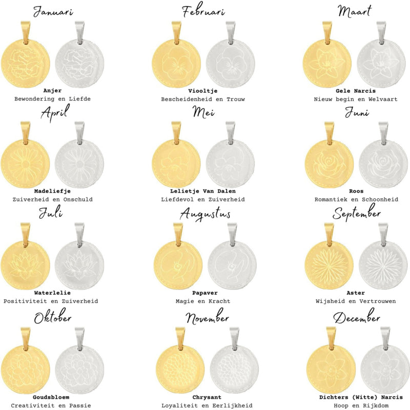 Geboortebloem Ketting