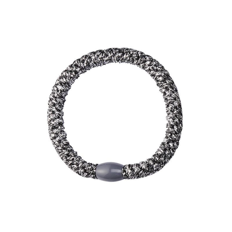 Haarelastiek Glitter Zilver Black