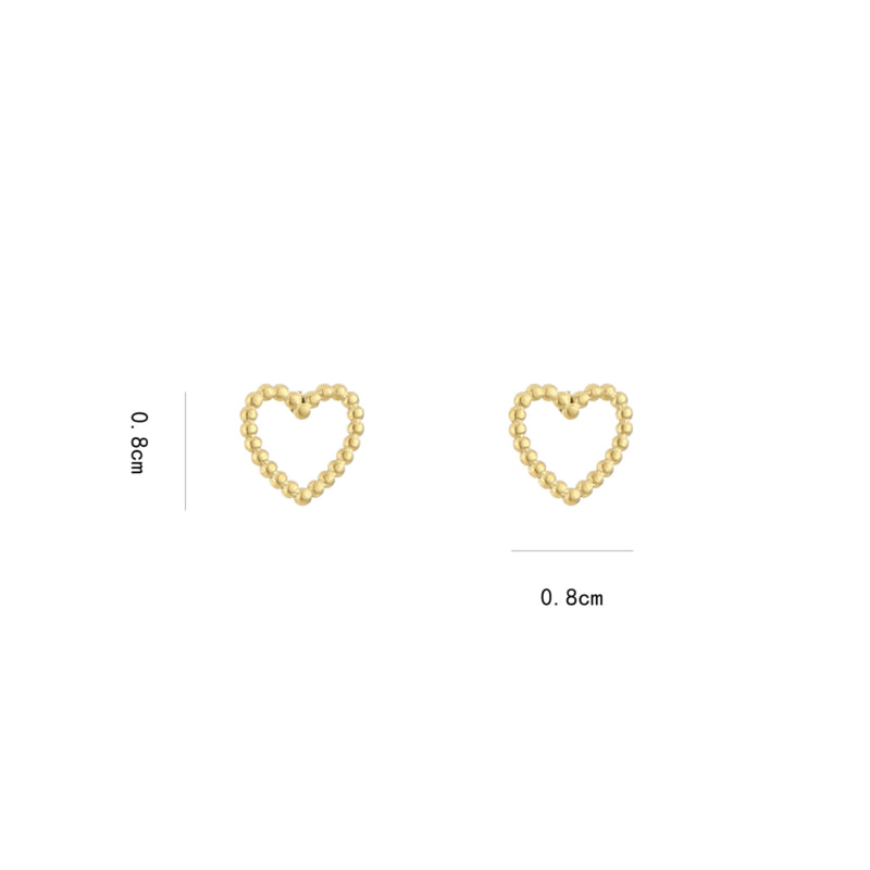 Oorbellen Heart Dots Goud