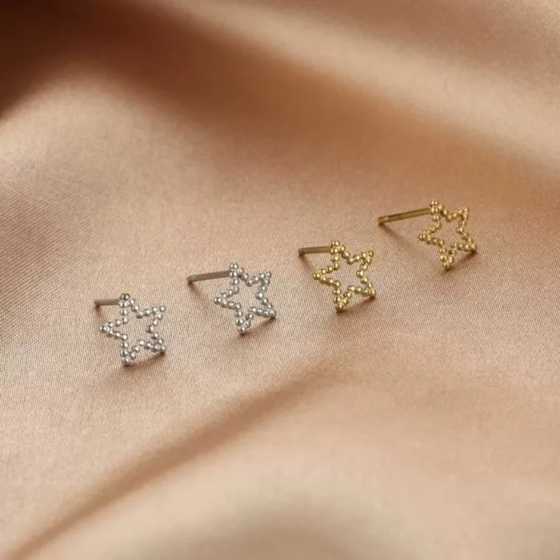 Oorbellen Star | Zilver