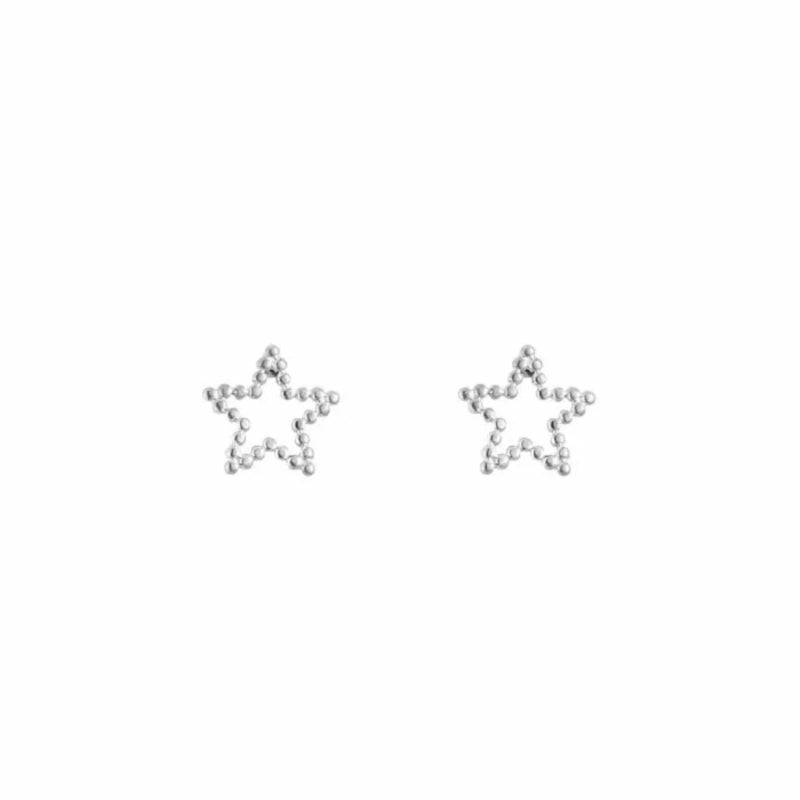 Oorbellen Star | Zilver
